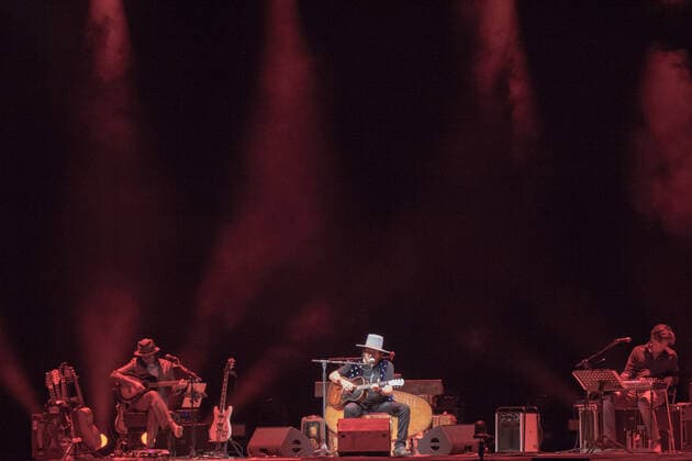 Italy: Zucchero Sugar Fornaciari live at Ferrara After yesterday s success on Sunday 18th July, Zucchero returned to the Ferrara Summer Festival stage again tonight Monday 19th July thus doubling his presence in Ferrara! Together with Zucchero Fornaciari, Doug and Kat also went on the stage of the Ferrara Summer Festival! Ferrara FE Italy piazza trento trieste Copyright: CarloxVergani
