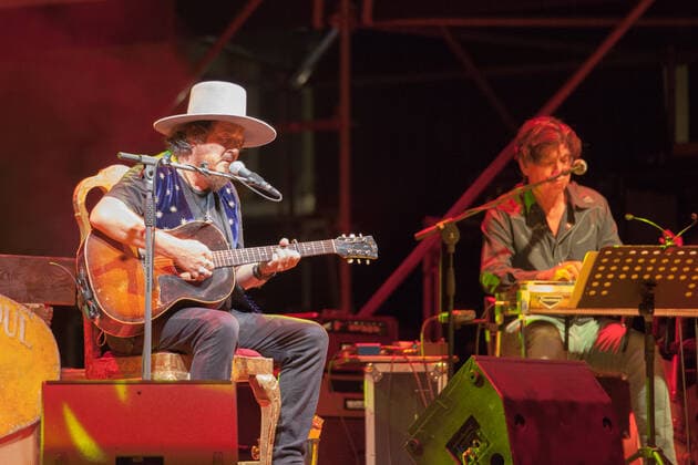 Italy: Zucchero Sugar Fornaciari live at Ferrara After yesterday s success on Sunday 18th July, Zucchero returned to the Ferrara Summer Festival stage again tonight Monday 19th July thus doubling his presence in Ferrara! Together with Zucchero Fornaciari, Doug and Kat also went on the stage of the Ferrara Summer Festival! Ferrara FE Italy piazza trento trieste Copyright: CarloxVergani