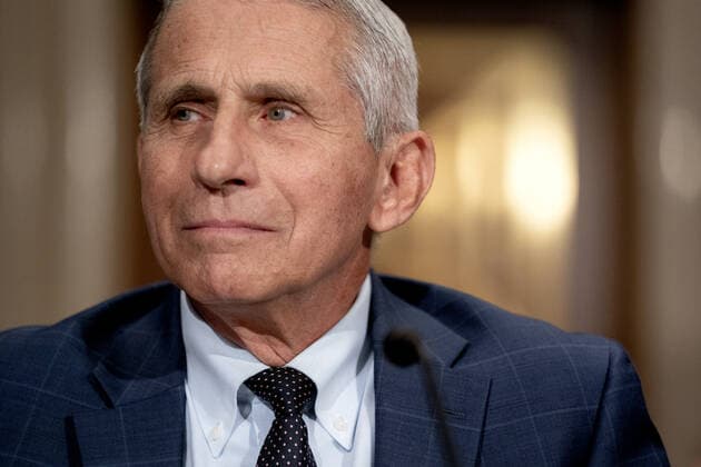 Dr. Anthony Fauci, director of the National Institute of Allergy and Infectious Diseases, arrives to testify before the Senate Health, Education, Labor, and Pensions Committee at the Dirksen Senate Office Building in Washington on Tuesday, July 20, 2021. The health experts are to testify about the latest in the fight against the coronavirus. Pool  WAXP20210720104 StefanixReynolds