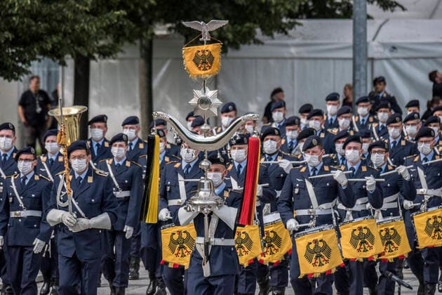 Ceremonial pledge in the Bendlerblock Europe, Germany, Berlin, 20 07 2021 Recruits take their pledge on the anniversary of the German Resistance on 20 July With this annual ceremony, the B