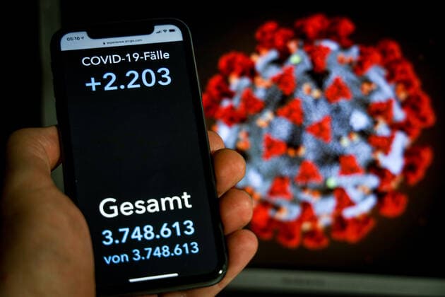 Coronavirus in Germany Covid 19 Dashboard of the Robert Koch Institute 21 07 2021 Robert Koch Institute 7 days Incidence 11.4 7 days Number of cases 9 502 COVID 19 cases 3 748 613 Addition of 2 203 compared to the previous day COVID 19 deaths 91 416 Addition of 19 compared to the previous day