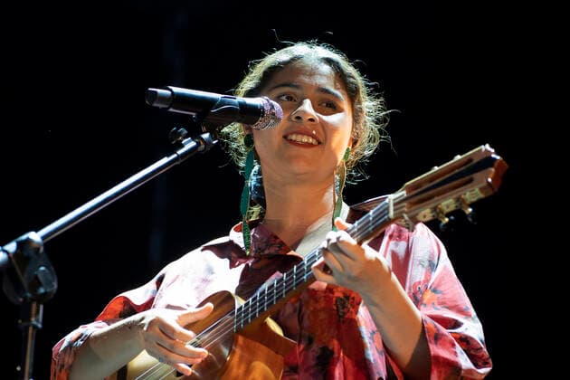 July 20, 2021, Madrid, Spain: Mexican singer-songwriter, Silvana Estrada during a performance at the Jazz Palacio Real 2021 festival. Madrid Spain - ZUMAs197 20210720_zaa_s197_132 Copyright: xAtilanoxGarciax