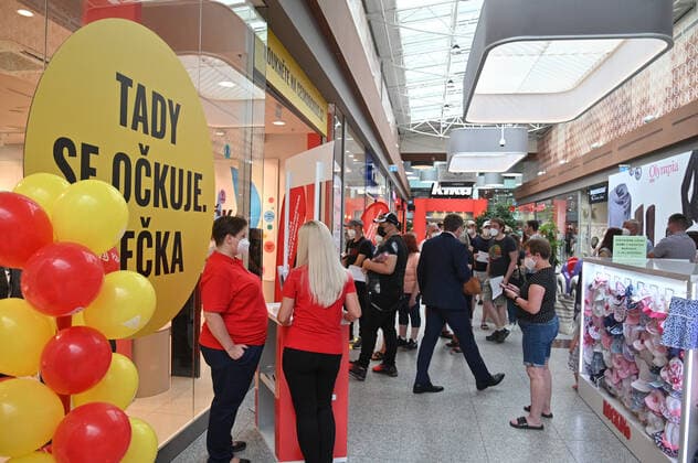 The new vaccination center against covid-19 was opened in Olympia Shopping Centre, Brno, Czech Republic, on Wednesday, July 21, 2021. Further such vaccination centres are to open at railway stations in Czechia, mainly in regional capitals and important transport hubs. (CTKxPhoto IgorxZehl) CTKPhotoP2021072105948  zeh