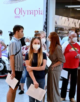 The new vaccination center against covid-19 was opened in Olympia Shopping Centre, Brno, Czech Republic, on Wednesday, July 21, 2021. Further such vaccination centres are to open at railway stations in Czechia, mainly in regional capitals and important transport hubs. (CTKxPhoto IgorxZehl) CTKPhotoP2021072105950  zeh