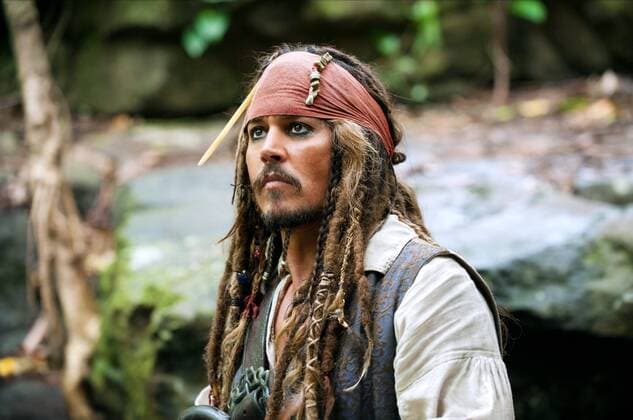 Johnny Depp Characters: Jack Sparrow Film: Pirates Of The Caribbean: On Stranger Tides; Pirates Of The Caribbean: On Stranger Tides (USA 2011) Director: Rob Marshall 07 May 2011  Copyright: MaryxEvansxAFxArchivexDisney 13054730 EDITORIAL USE ONLY