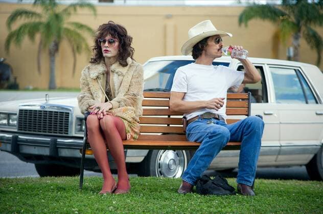 OSCARS. Bester Hauptdarsteller. Preisträger 2011-2020 Jared Leto & Matthew Mcconaughey Characters: Rayon, Ron Woodroof Film: Dallas Buyers Club (USA 2013) Director: Jean-Marc Vallee 07 September 2013  Copyright: MaryxEvansxAFxArchivexFocusxFeatures 13067880 EDITORIAL USE ONLY