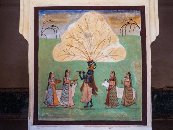 Fresko mit historischen Motiven, Amber Fort, Jaipur, Rajasthan *** Fresco with historical motifs, Amber Fort, Jaipur, Rajasthan Copyright: imageBROKER Karl-HeinzxSchein iblksc06970643.jpg
