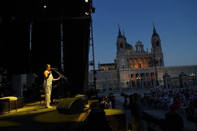 Noa Gil dor feat concert at the Royal Palace of Madrid, Friday July 22, 2021 Cordon Press