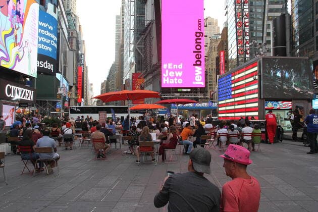 July 22, 2021, New York, USA: Ashley Pezzotti performs during Free Live Music and more as part of celebrating New York in Times Square presented by Morgan Stanley. The performance took place on Broadway W43 right in front of the New York Police Department and ABC TV station and was witnessed by some people who cheered and clapped all along.  Copyright: xNiyixFotex