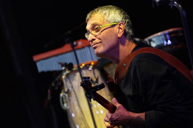 Israeli guitarist and music producer Gil Dor during Noa s concert. Jazz Palacio Real. July 22,2021. (2021072255)