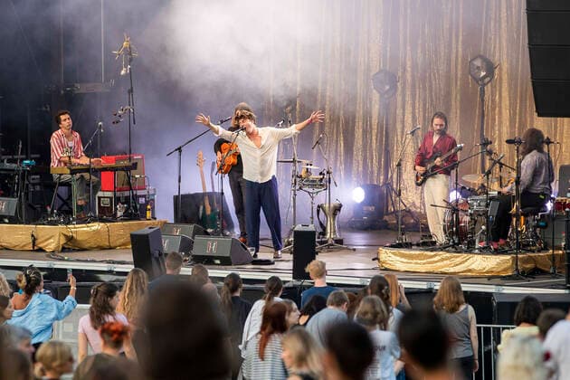 Goran Koc, Max Kämmerling, Faber, Janos Mijnssen and Tillmann Ostendarp live at the Picnic Concert at the Zoopark Festwiese Erfurt, 22 07 2021 Foto:xM.xKremerx xFuturexImage