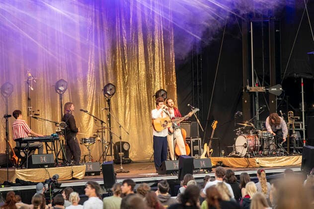 Goran Koc, Max Kämmerling, Faber, Janos Mijnssen and Tillmann Ostendarp live at the Picnic Concert at the Zoopark Festwiese Erfurt, 22 07 2021 Foto:xM.xKremerx xFuturexImage