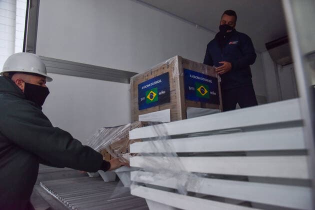 SÃO PAULO, SP - 23.07.2021: SAÍDA DE VACINAS DO INSTITUTO BUTANTAN - Release of new doses of the Coronavac vaccine, from the Butantan Institute, against Covid-19 (Coronavirus) to the PNI (National Immunization Program) of the Ministry of Health. This Friday, (23) at the Butantan Institute. President Jair Bolsonaro, (No Party) says he has ordered an investigation into the price of the Coronavac Vaccine made by Butantan, according to Bolsonaro the factory in China offered $5, while the Butantan Institute charges $10. x2096329x  RobertoxCasimiro