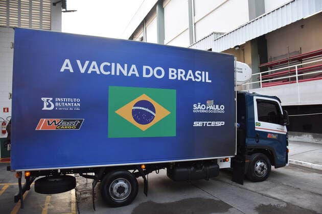 SÃO PAULO, SP - 23.07.2021: SAÍDA DE VACINAS DO INSTITUTO BUTANTAN - Release of new doses of the Coronavac vaccine, from the Butantan Institute, against Covid-19 (Coronavirus) to the PNI (National Immunization Program) of the Ministry of Health. This Friday, (23) at the Butantan Institute. President Jair Bolsonaro, (No Party) says he has ordered an investigation into the price of the Coronavac Vaccine made by Butantan, according to Bolsonaro the factory in China offered $5, while the Butantan Institute charges $10. x2096330x  RobertoxCasimiro