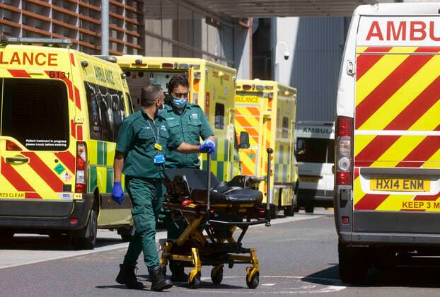 . 23 07 2021. London, United Kingdom. Hospitals are under pressure as a steady stream of patients arrive at the Royal London Hospital in Whitechapel. Infection rates continue to soar with approximately 741,700 people testing positive, days after Boris Johnson confirmed the removal of all Covid-19 legal restrictions on Freedom Day. Hospitals also have a big backlog of patients. This is one day after NHS staff were offered a 3% pay rise.Nurses and staff are considering strike action. Royal London Hospital. Whitechapel.  xMarkxThomasx xi-Imagesx IIM-22442-0005