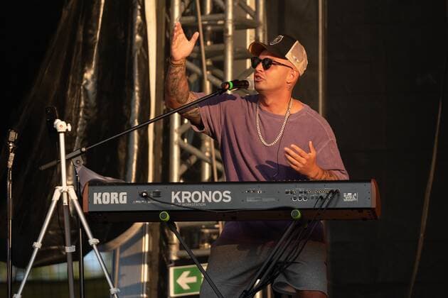 Pietro Lombardi at the Brita Arena Wiesbaden 22 07 2021 Pietro Lombardi at the Strandkorb Open Air at the BRITA Arena Wiesbaden Wiesbaden BRITA Arena Hessen