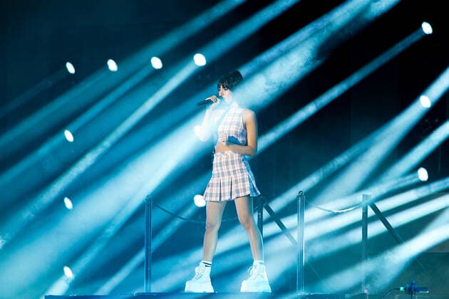 July 22, 2021, Marbella, Malaga, Spain: Singer Aitana Ocana performs during the 11 razones tour at Starlite Catalana Occidente Festival. Marbella Spain - ZUMAs197 20210722_zaa_s197_309 Copyright: xFrancisxGonzalezx