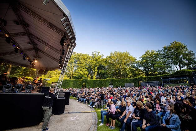 Hamburg, 23 July 2021 Johannes Oerding at a concert on the open-air stage in Hamburgs Stadtpark.