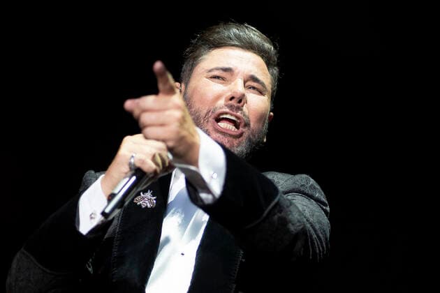 July 23, 2021, Madrid, Spain: Singer Miguel Poveda performs live on stage during the Jazz Palacio Real music festival at Palacio Real in Madrid. Madrid Spain - ZUMAs197 20210723_zaa_s197_169 Copyright: xAtilanoxGarciax
