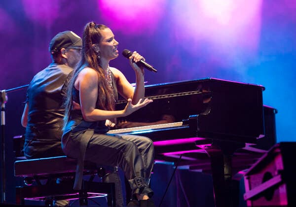 Spanish singer India Martinez perfoms on stage during concert celebrated at Motril in live festival, Motril, Granada, Andalusia, 23 July 2021. EFE Miguel Paquet. MOTRIL IN LIVE !ACHTUNG: NUR REDAKTIONELLE NUTZUNG!  Copyright: xMiguelxPaquet miguelpaquetÂ·gmaix FM6022 20210723-5170deff86f0f7caca49de57515a696badd9cbe9