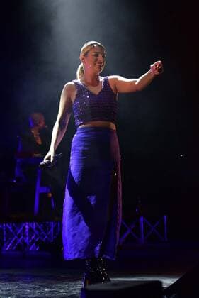 Italy: Emma Marrone - Fortuna Live Tour 2021 Emma Marrone performs live at Ex base Nato in Napoli with her Fortuna Live Tour 2021. Napoli Italy Copyright: PaolaxVisone