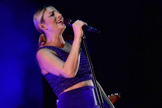 Italy: Emma Marrone - Fortuna Live Tour 2021 Emma Marrone performs live at Ex base Nato in Napoli with her Fortuna Live Tour 2021. Napoli Italy Copyright: PaolaxVisone