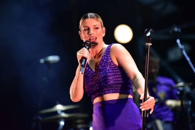 Italy: Emma Marrone - Fortuna Live Tour 2021 Emma Marrone performs live at Ex base Nato in Napoli with her Fortuna Live Tour 2021. Napoli Italy Copyright: PaolaxVisone