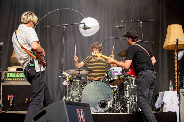 Matthias Rohde, Julian Zschäbitz and Julian Hölting from Von Wegen Lisbeth live at the picnic concert at the Zoopark Festwiese Erfurt, 23 07 2021 Foto:xM.xKremerx xFuturexImage