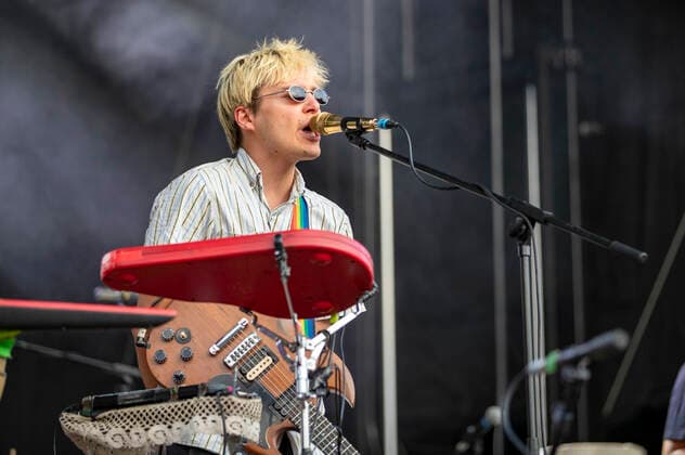 Matthias Rohde from Von Wegen Lisbeth live at the picnic concert at the Zoopark Festwiese Erfurt, 23 07 2021 Foto:xM.xKremerx xFuturexImage