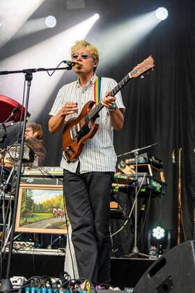 Matthias Rohde from Von Wegen Lisbeth live at the picnic concert at the Zoopark Festwiese Erfurt, 23 07 2021 Foto:xM.xKremerx xFuturexImage