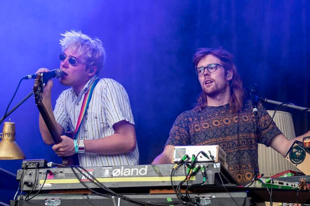 Matthias Rohde and Robert Tischer from Von Wegen Lisbeth live at the Picnic Concert at the Zoopark Festwiese Erfurt, 23 07 2021 Foto:xM.xKremerx xFuturexImage