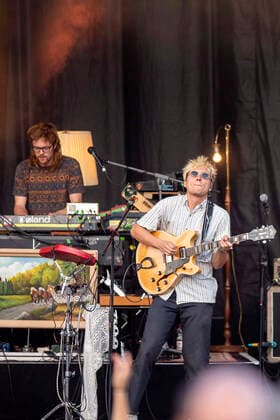 Robert Tischer and Matthias Rohde from Von Wegen Lisbeth live at the Picnic Concert at the Zoopark Festwiese Erfurt, 23 07 2021 Foto:xM.xKremerx xFuturexImage
