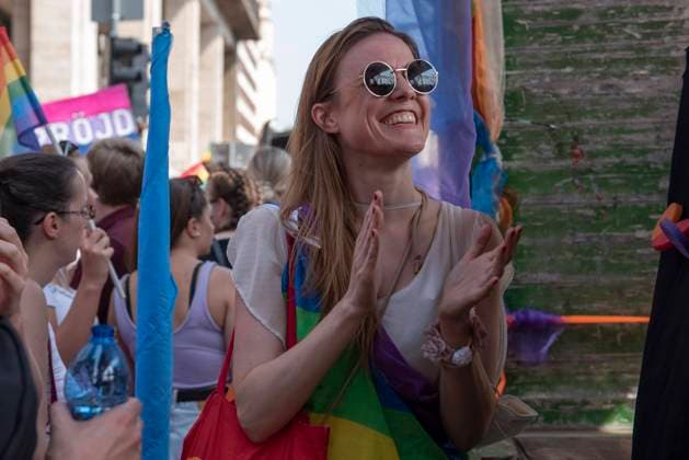 July 24, 2021, Budapest, , Hungary: German MEP and vice-chair of the Greens (Die Gruenen) party and the European Free Alliance (EFA) political group TERRY REINTKE, also known as THERESA REINTKE takes part in the annual Budapest Pride march on July 24, 2021 in Budapest, Hungary. Thousands of people took part in the annual pride parade in Budapest. This year marks its 26th edition and it took place under the slogan Claim your future back!Ã¢â‚¬Â, and as stated by the organiser of the Pride march, the event is an attempt to react to the anxiety and apathy in society, the legal and social inequality in which the LGBTIQ community has been forced to live in under the ruling party Fidesz and its ally, the Christian Democratic PeopleÃ¢â‚¬â - ZUMAk156 20210724_zip_k156_011 Copyright: xAleksanderxKalkax