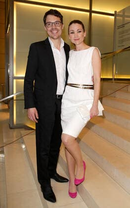 Lisa Maria Potthoff mit Thorsten Berg bei der Verleihung des 11. Deutschen Hörfilmpreis im Atrium der Deutsche Bank AG in Berlin 090413 Berlin Deutschland Copyright: xJamesxColdreyx