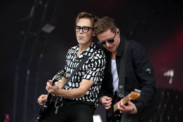 music McFly Concert Tom Fletcher ( left) and Danny Jones (right) during the McFly Music Concert at York Racecourse, York, United Kingdom on 24 July 2021. York York Racecourse Yorkshire United Kingdom Editorial use only , Copyright: xMickxAtkinsx PSI-13164-0035