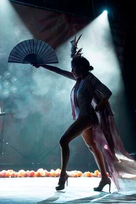 Spanish singer of music group Fuel Fandango, Cristina Manjon Nita , perfoms on stage during Sea of music festival celebrated at Cartagena, Murcia, Spain, 25 July 2021. EFE Marcial Guillén. SEA OF MUSIC FESTIVAL !ACHTUNG: NUR REDAKTIONELLE NUTZUNG!  Copyright: xMarcialxGuillénx FM7012 20210724-a38f5eb8dd2315ad6fbae4540629ae0f461fe148