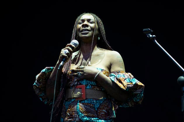 July 24, 2021, Madrid, Spain: Singer Concha Buika performs at the Plaza de la Armeria which was included in the Jazz Palacio Real 2021 program in Madrid. Madrid Spain - ZUMAs197 20210724_zaa_s197_192 Copyright: xAtilanoxGarciax