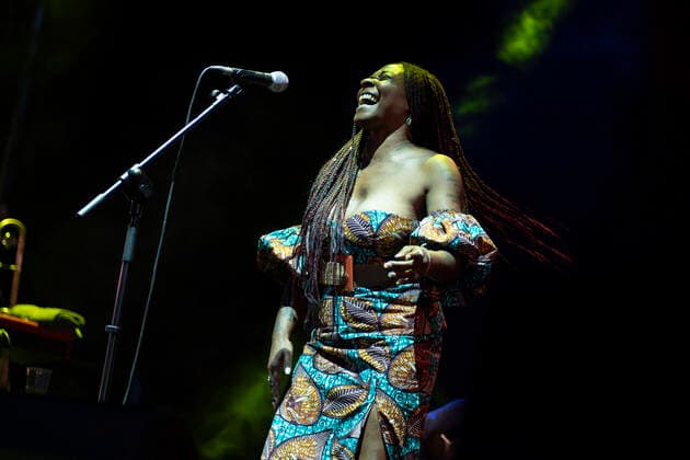 Entertaintment Themen der Woche KW29 Entertainment Bilder des Tages July 24, 2021, Madrid, Spain: Singer Concha Buika performs at the Plaza de la Armeria which was included in the Jazz Palacio Real 2021 program in Madrid. Madrid Spain - ZUMAs197 20210724_zaa_s197_205 Copyright: xAtilanoxGarciax