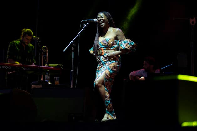 July 24, 2021, Madrid, Spain: Singer Concha Buika performs at the Plaza de la Armeria which was included in the Jazz Palacio Real 2021 program in Madrid. Madrid Spain - ZUMAs197 20210724_zaa_s197_206 Copyright: xAtilanoxGarciax