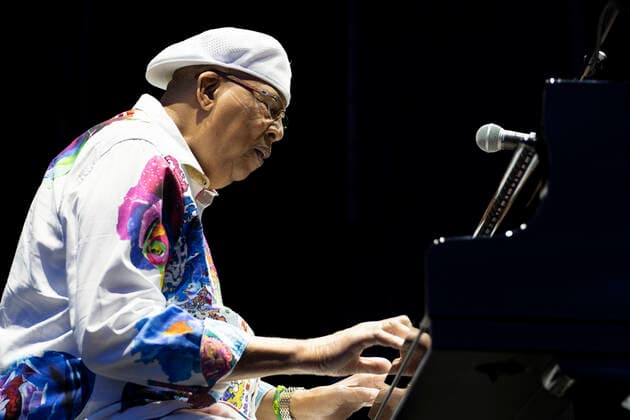 July 25, 2021, Madrid, Spain: Cuban jazz pianist Chucho Valdes performs on stage during the Jazz Palacio Real music festival at Palacio Real in Madrid. Madrid Spain - ZUMAs197 20210725_zaa_s197_100 Copyright: xAtilanoxGarciax