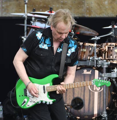 Readington, NJ, - JULY 25: James Young of Styx preforms in concert at the The 38th annual New Jersey Lottery Festival of Ballooning on JULY 25, 2021 in Readington, NJ . Copyright: xJohnxPalmerx