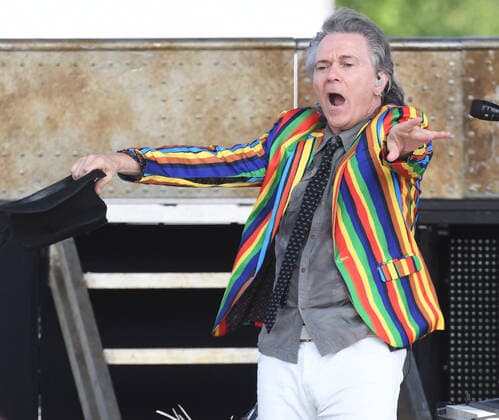 Readington, NJ, - JULY 25: Lawerence Gowan of Styx preforms in concert at the The 38th annual New Jersey Lottery Festival of Ballooning on JULY 25, 2021 in Readington, NJ . Copyright: xJohnxPalmerx