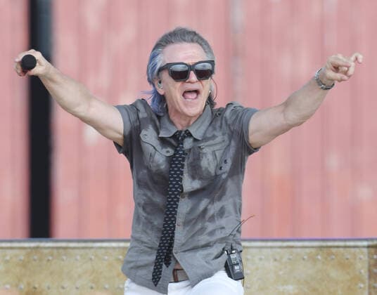 Readington, NJ, - JULY 25: Lawerence Gowan of Styx preforms in concert at the The 38th annual New Jersey Lottery Festival of Ballooning on JULY 25, 2021 in Readington, NJ . Copyright: xJohnxPalmerx