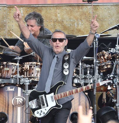 Readington, NJ, - JULY 25: Chuck Panozzo Of Styx preforms in concert at the The 38th annual New Jersey Lottery Festival of Ballooning on JULY 25, 2021 in Readington, NJ . Copyright: xJohnxPalmerx