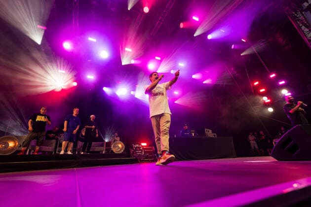 Rapper Eko Fresh Knossi, Die Atzen Friends at the live performance in BonnLive Kulturgarten Bonn, 27 07 2021 BonnLive is a cooperation between fünfdrei Eventagentur and Rheinevents Bonn Am Römerbad NRW Germany