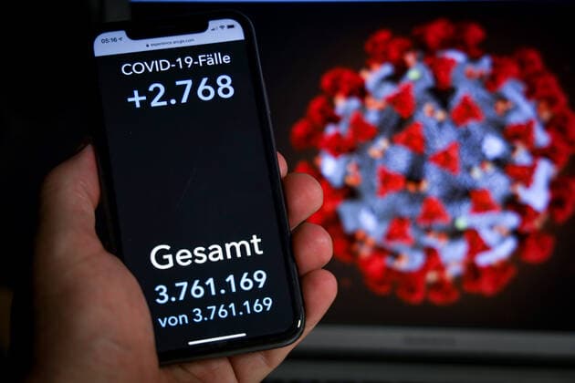 Coronavirus in Germany Covid 19 Dashboard of the Robert Koch Institute 28 07 2021 Robert Koch Institute 7 days incidence 15.0 7 days number of cases 12 462 COVID 19 cases 3 761 169 addition by 2 768 the previous day COVID 19 deaths 91 586 addition by 21 the previous day