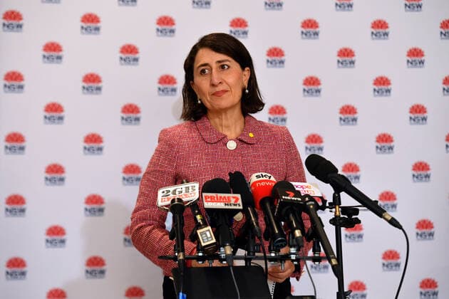 GLADYS BEREJIKLIAN COVID19 PRESSER, NSW Premier Gladys Berejiklian at a press conference to provide a COVID-19 update in Sydney, Thursday, July 29, 2021. NSW recorded 136 new locally acquired cases of COVID-19 in the 24 hours to 8pm last night. ( NO ARCHIVING, EDITORIAL USE ONLY, NO USE IN BOOKS WITHOUT CONSENT SYDNEY NSW AUSTRALIA  Copyright: xMICKxTSIKASx 20210729001561555363