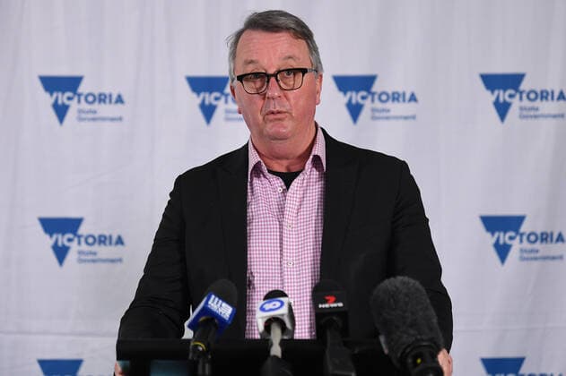 MARTIN FOLEY COVID19 PRESSER, Victorian Health Minister Martin Foley speaks to the media during a press conference in Melbourne, Thursday, July 29, 2021. Victoria has recorded seven new cases of Covid19 in the past 24 hours. ( NO ARCHIVING, EDITORIAL USE ONLY, NO USE IN BOOKS WITHOUT CONSENT MELBOURNE VIC AUSTRALIA  Copyright: xJAMESxROSSx 20210729001561566511