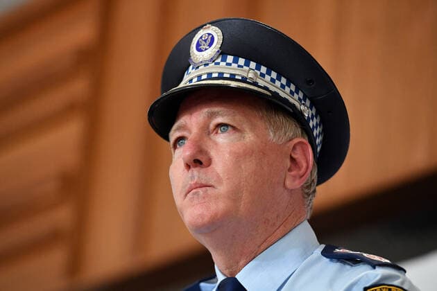 GLADYS BEREJIKLIAN COVID19 PRESSER, NSW Police Commissioner Mick Fuller at a press conference to provide a COVID-19 update in Sydney, Thursday, July 29, 2021. NSW recorded 136 new locally acquired cases of COVID-19 in the 24 hours to 8pm last night. ( NO ARCHIVING, EDITORIAL USE ONLY, NO USE IN BOOKS WITHOUT CONSENT SYDNEY NSW AUSTRALIA  Copyright: xMICKxTSIKASx 20210729001561568689