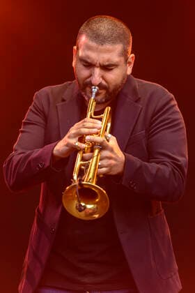 Ibrahim Maalouf at the festival Arena 5 in Brussels Maalouf Ibrahim au festival Arena 5 a Bruxelles Reporters QUINET JEANxMARCxQUINET